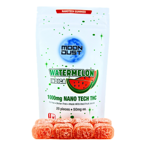 1000MG Watermelon-Indica-Nano THC Gummies